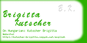 brigitta kutscher business card